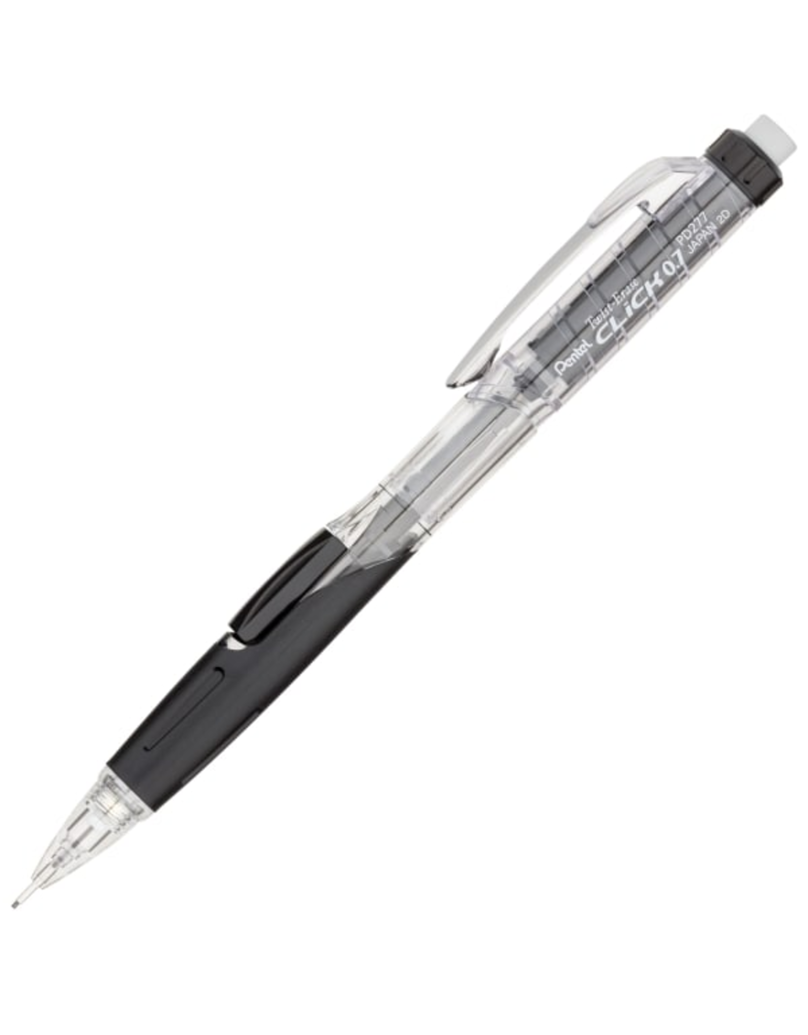 PENTEL PENCIL - TWIST ERASE - CLICK 0.7 - Black Barrel