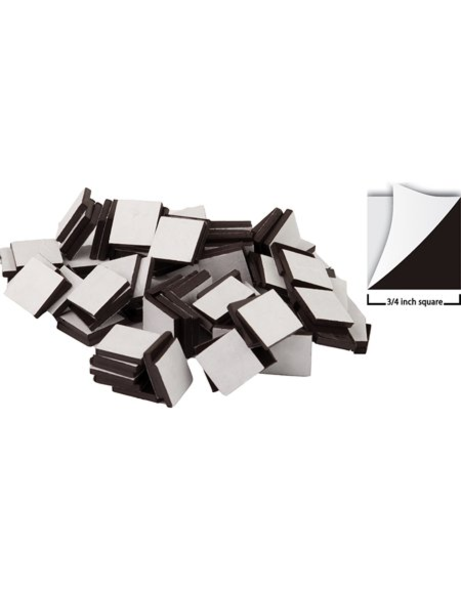 ADHESIVE MAGNET SQUARES 3/4" 50 PACK