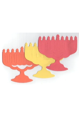 FOAM MENORAH CUT OUT 24PC 5"