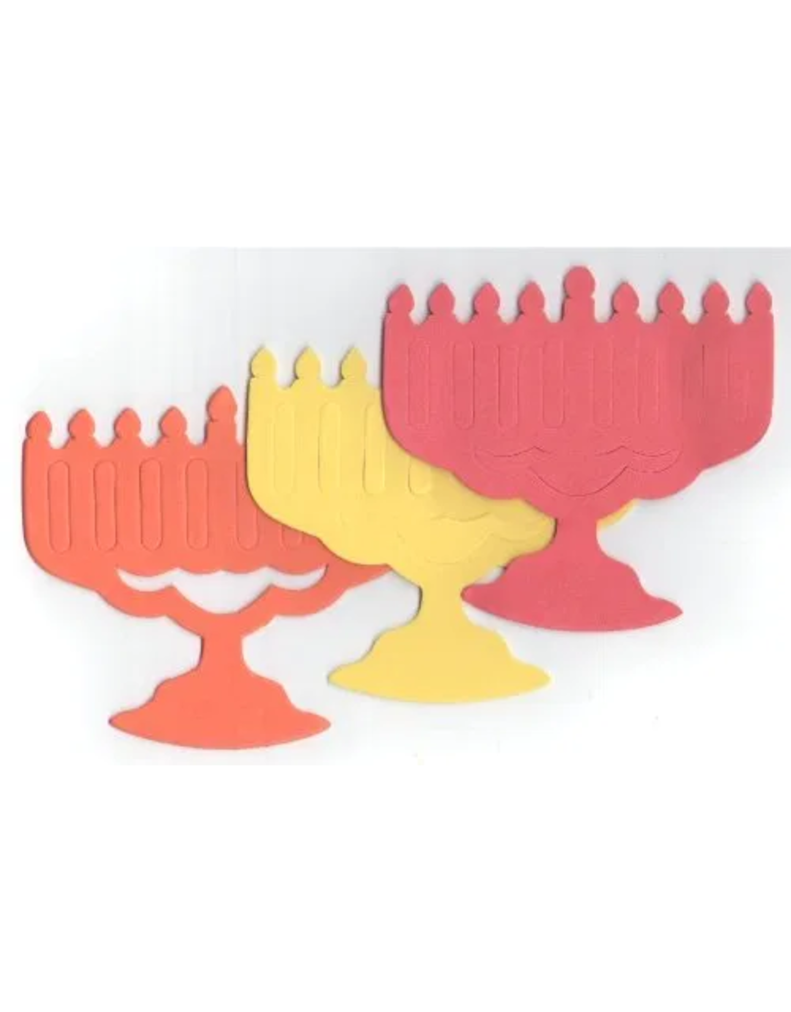 FOAM MENORAH CUT OUT 24PC 5"