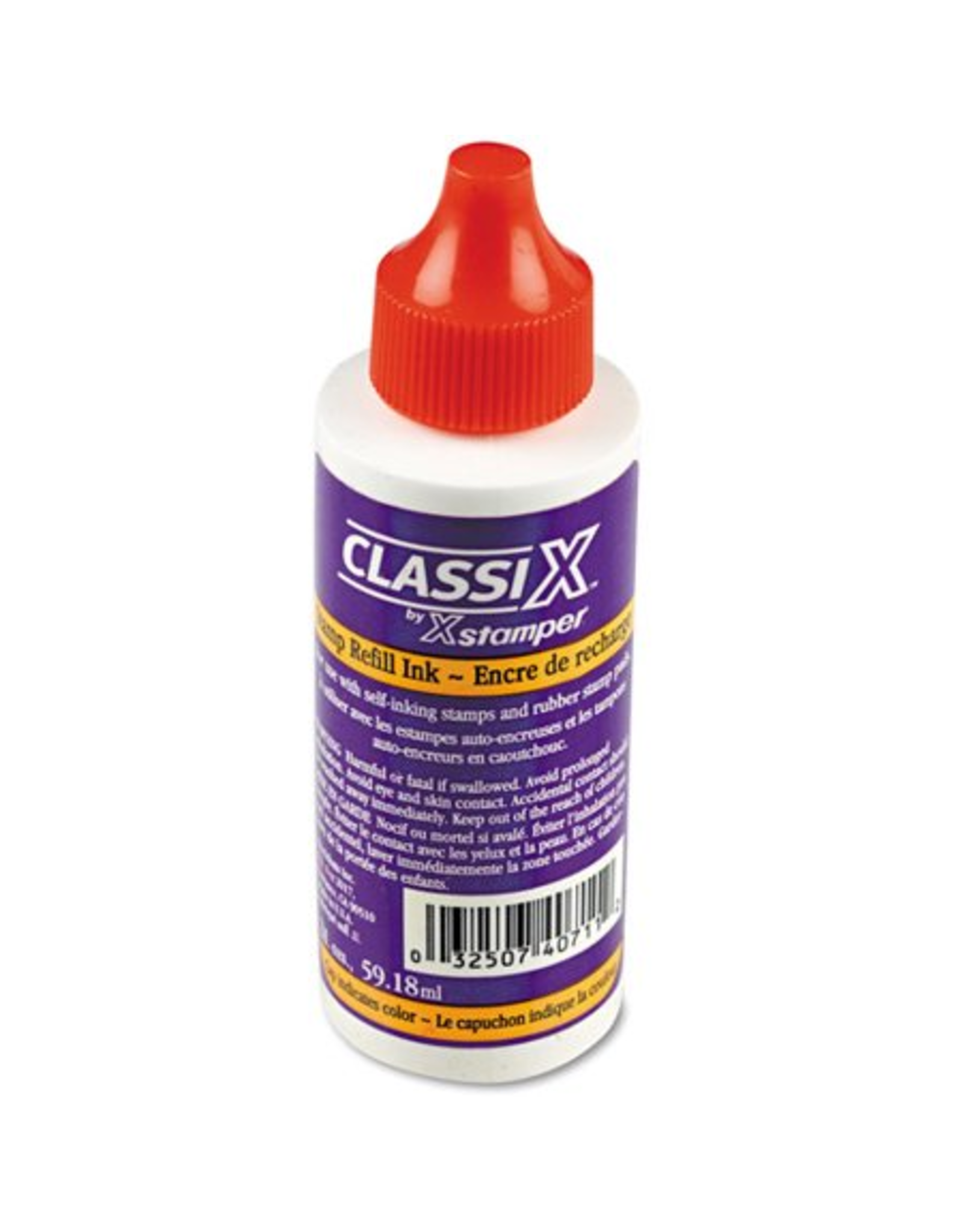 X-STAMPER: STAMP REFILL INK - RED 2OZ