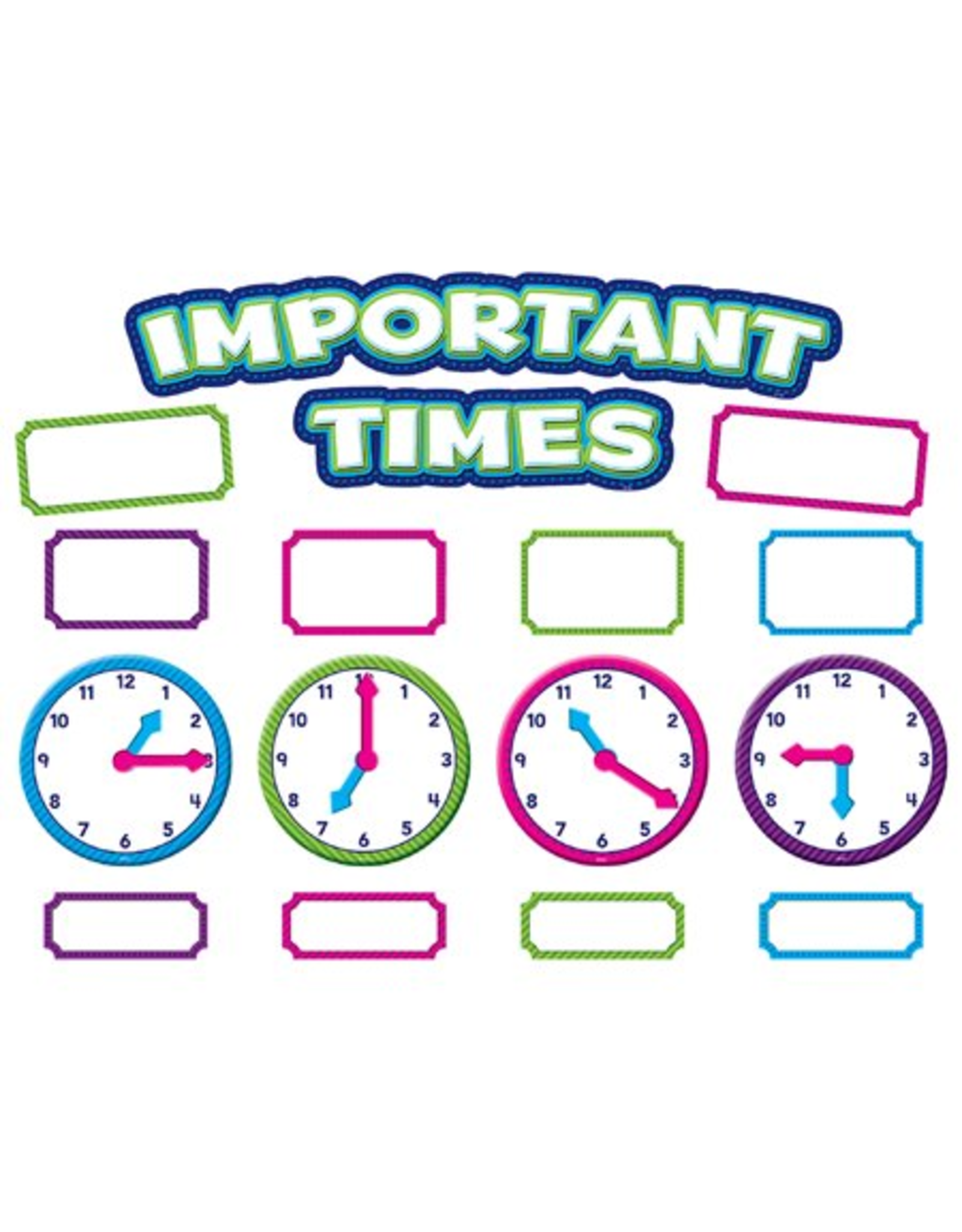 MINI BULLETIN BOARD SET IMPORTANT TIMES