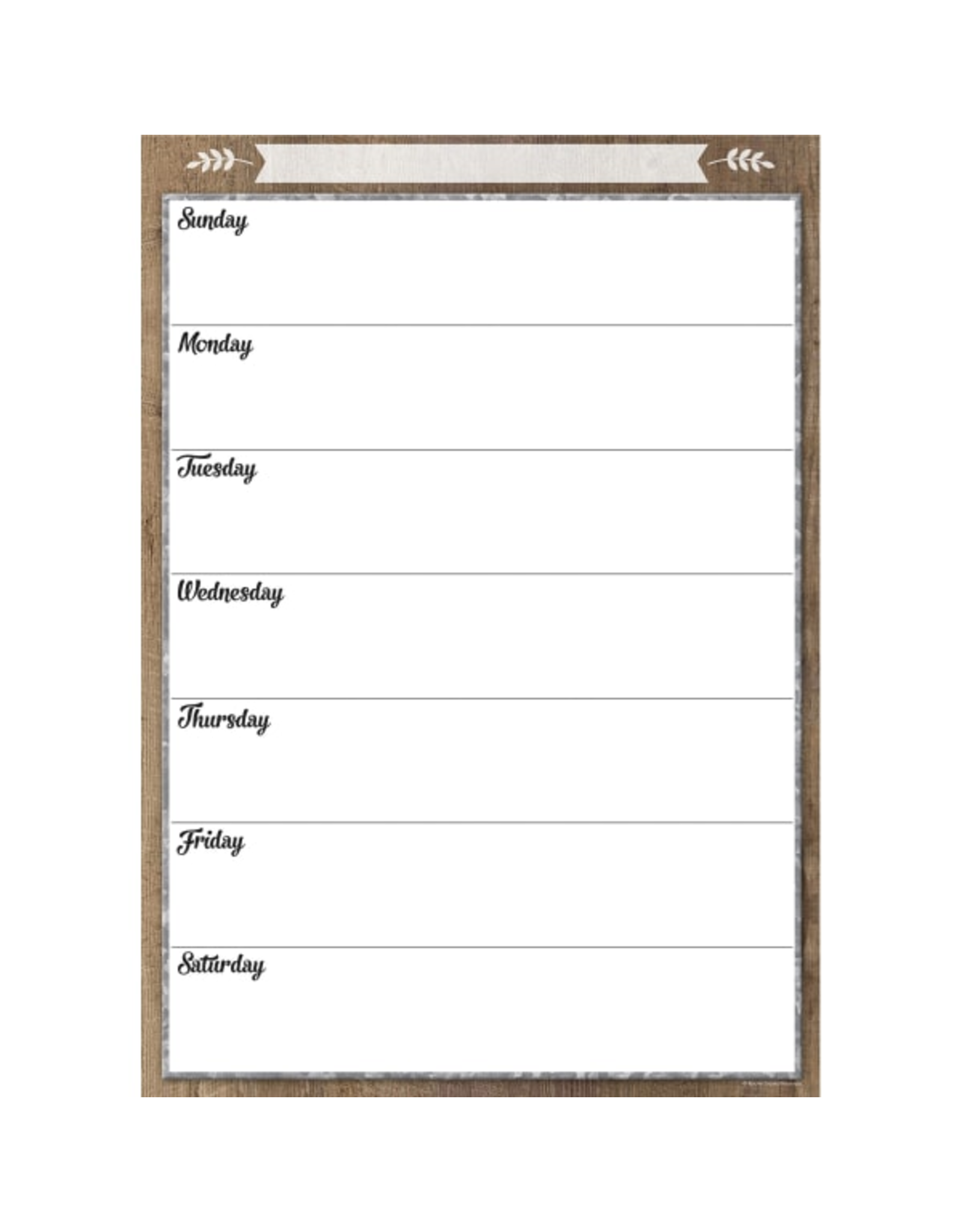 CLINGY CALENDAR/SCHEDULE POSTER