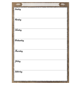 CLINGY CALENDAR/SCHEDULE POSTER