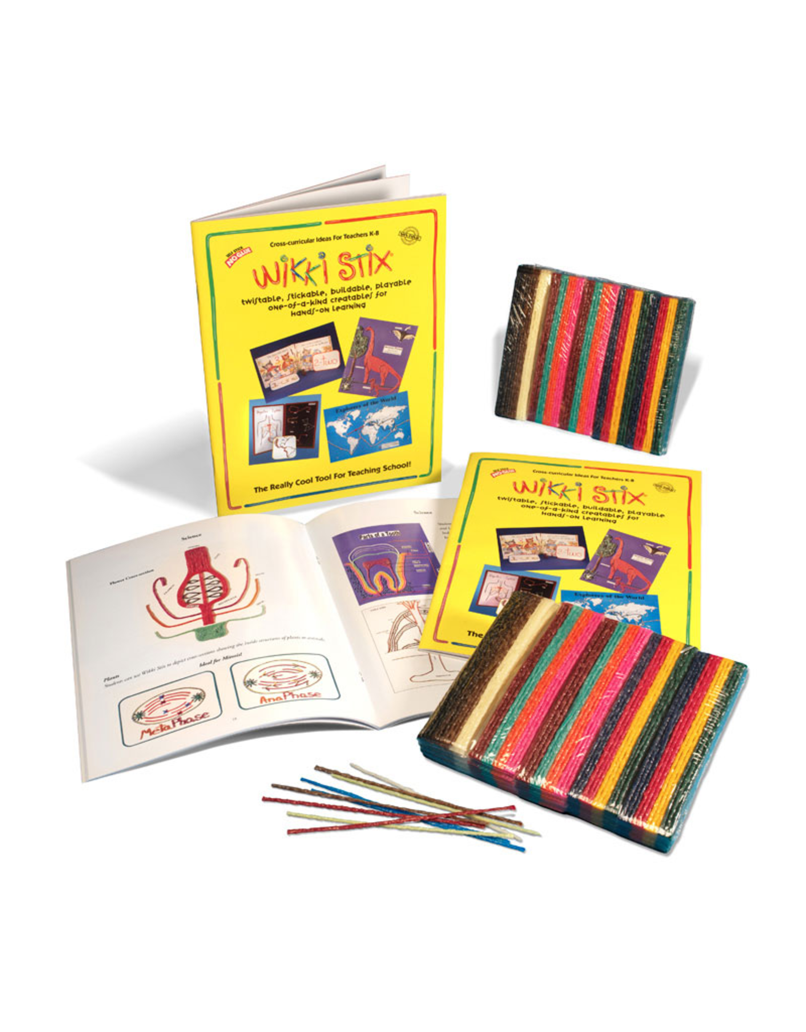 NEON CLASS PAK WIKKI STIX W/ BOOK  300PC