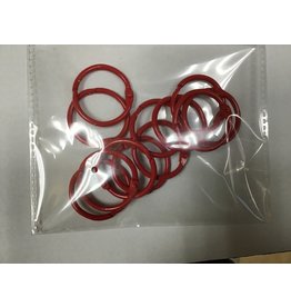 BOOK RING 1" RED 12PC