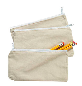 CANVAS PENCIL CASES 12/BAG