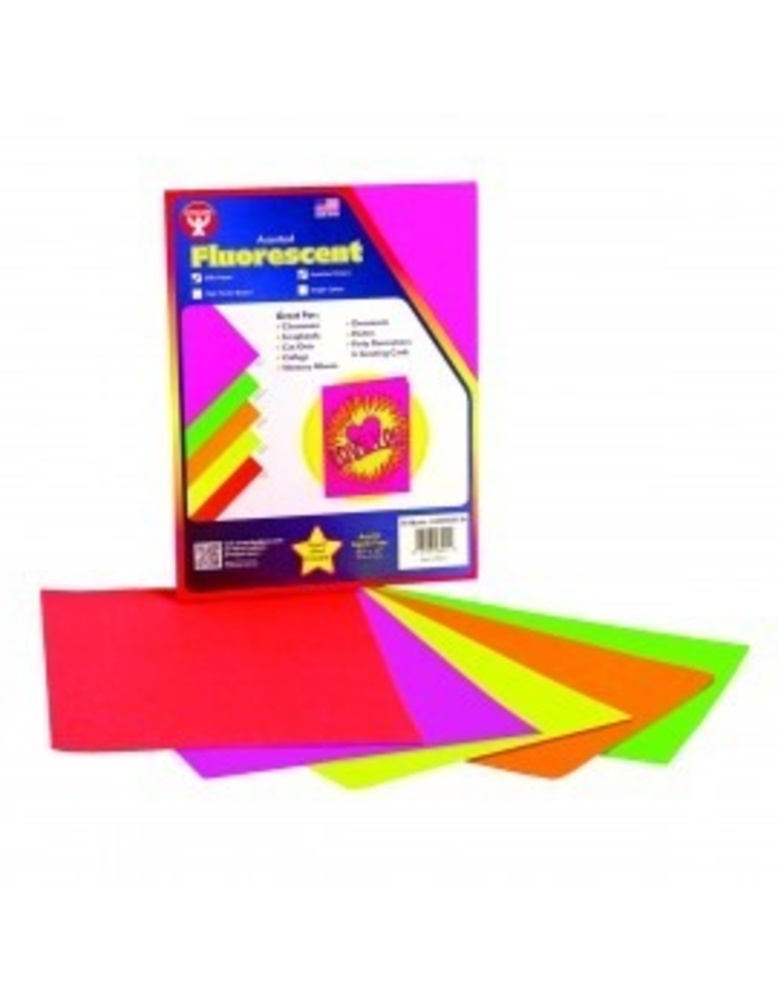 FLUORESCENT PAPER 11x14 10 SHTS
