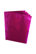 METALLIC PAPER: 8.5"X11"  FUSHIA  12 SHEETS