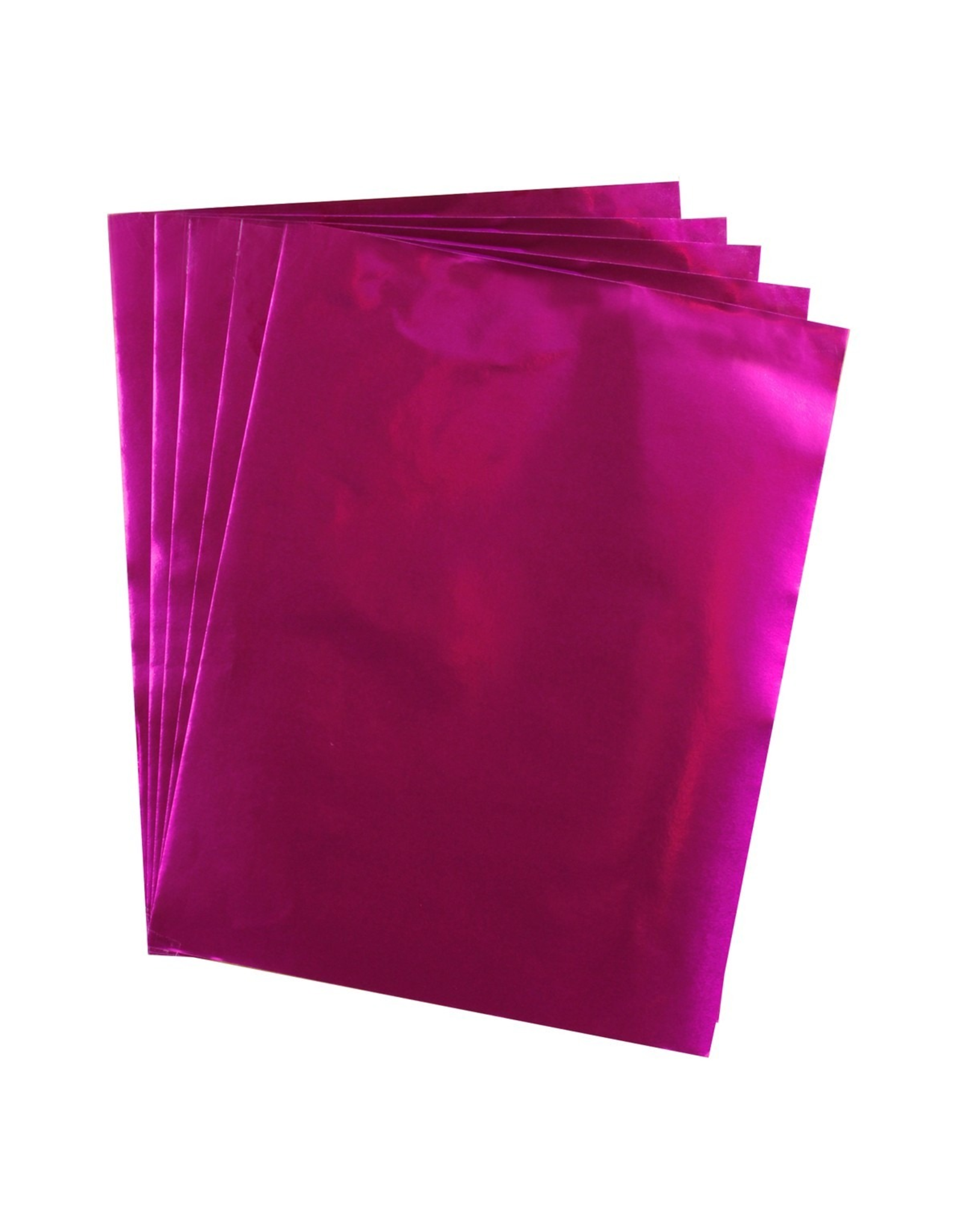 METALLIC PAPER: 8.5"X11"  FUSHIA  12 SHEETS