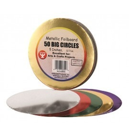 METALLIC  FOIL BOARD 50 BIG CIRCLES