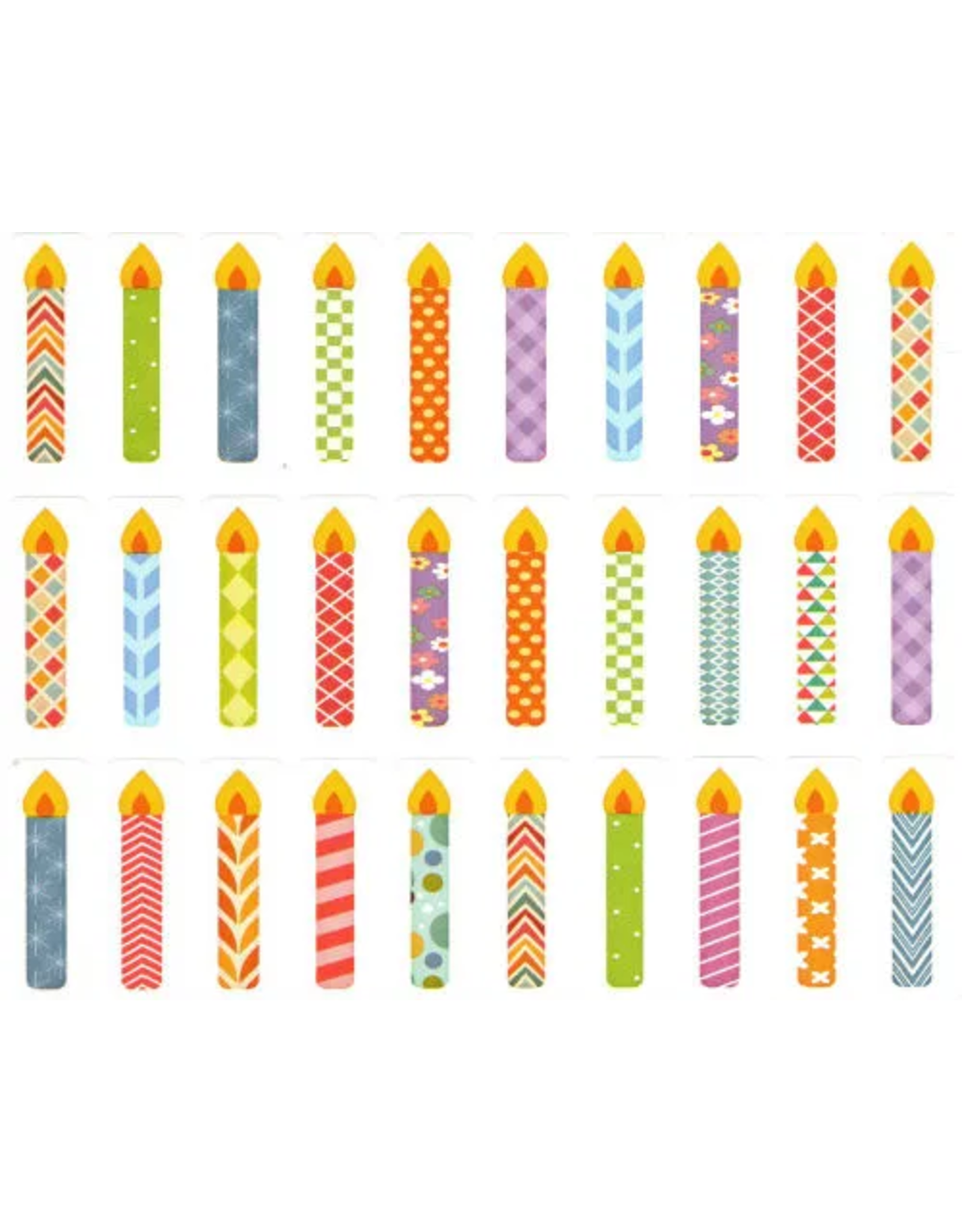 STICKERS: DESIGNER CANDLE 10 SHEETS