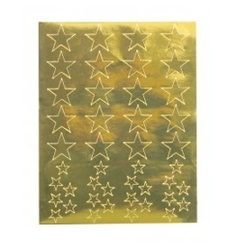 STICKER FORMS - GOLD STARS 20 sheets