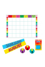 BULLETIN BOARD SET  SMILEY FACE CALENDAR KIT