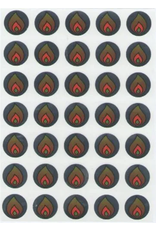 STICKERS: METALLIC FLAME 10 SHEETS