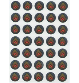 STICKERS: METALLIC FLAME 10 SHEETS