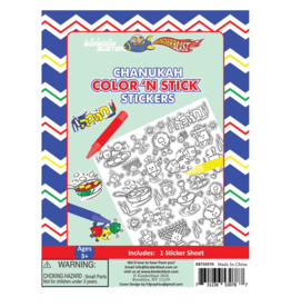 STICKERS: CHANUKAH COLOR & STICK