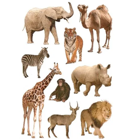 STICKERS: ZOO ANIMALS 10 SHEETS
