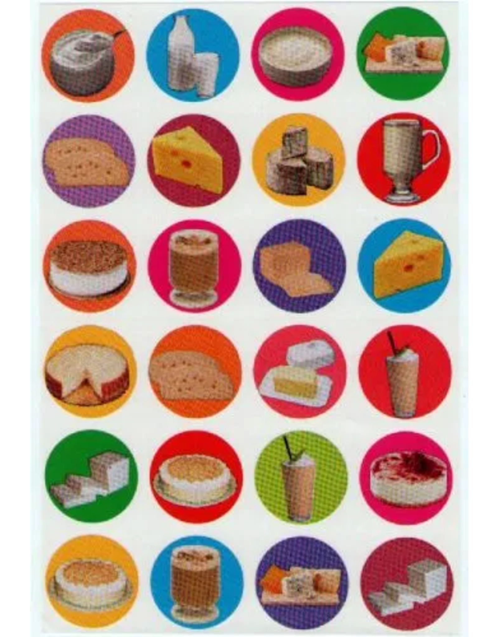 STICKERS: DAIRY FOOD - 10 SHEETS