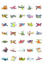 STICKERS: AIRPLANES 10 SHEET