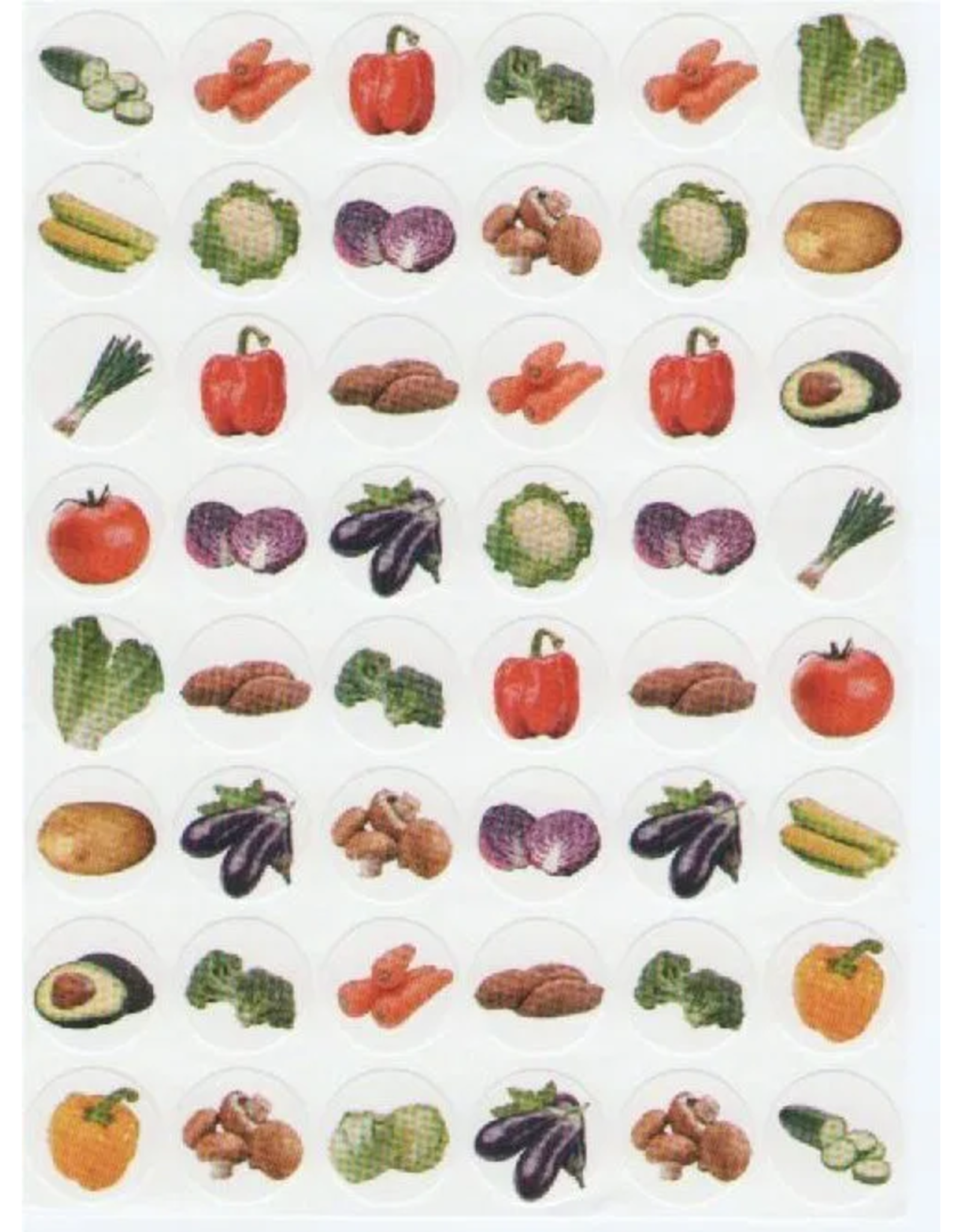 STICKERS: VEGETABLE ASSORTED 10 SHEETS