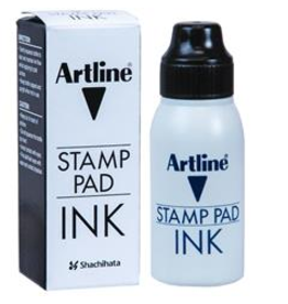 FELT STAMP PAD REFILL INK -  BLACK