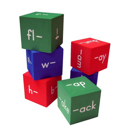 FOAM WORD FAMILY CUBES