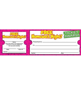 TICKET AWARD: FREE HOMEWORK NIGHT 100 PACK