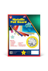 METALLIC FOIL BOARD : 8½x11, GREEN -25 PK