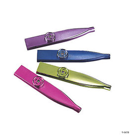 METALLIC KAZOOS 12/PCKG