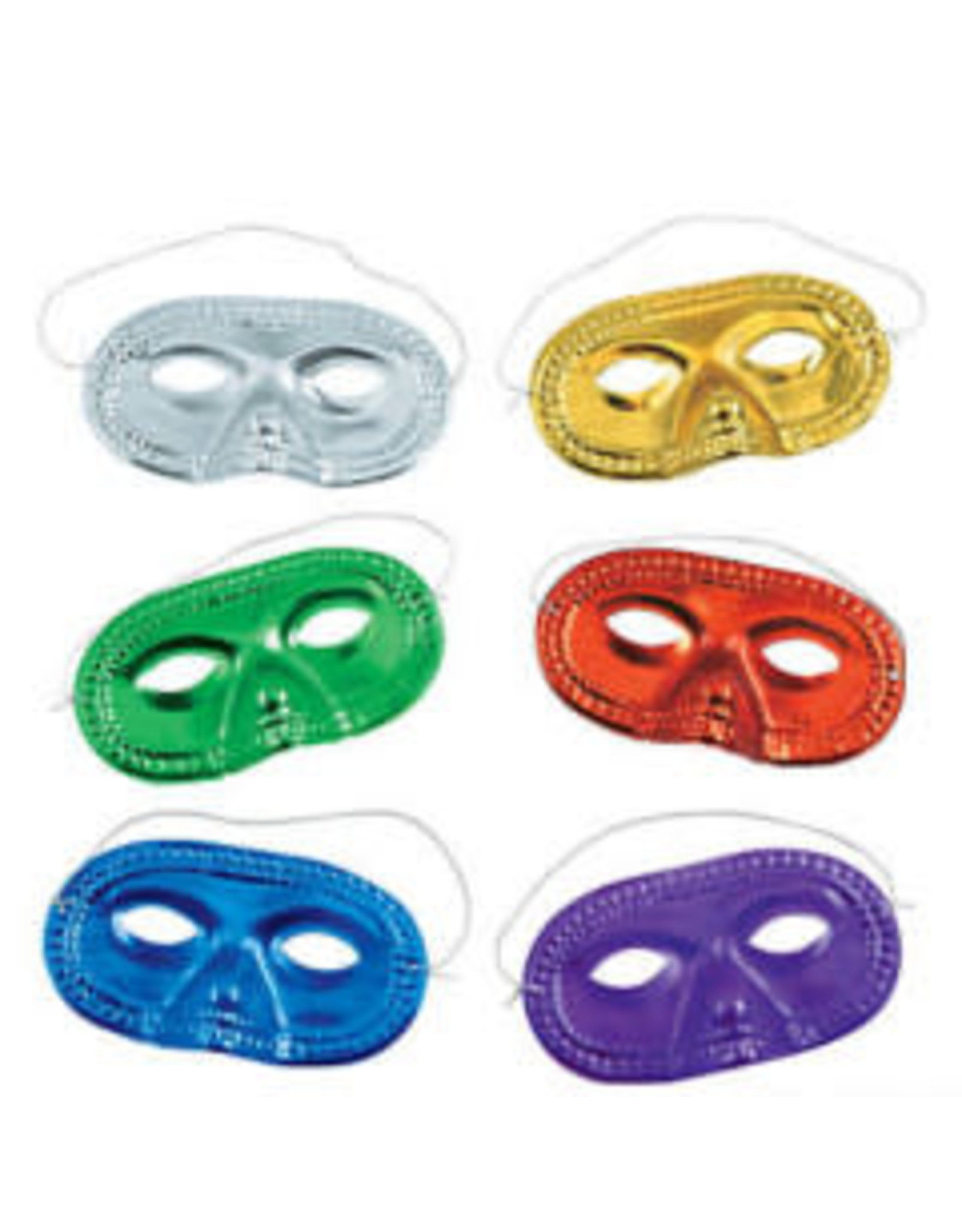 MASK -  HALF - METALLIC - PCKG/24