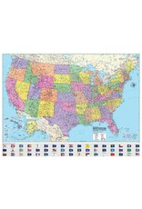 USA  Wall Map   Dry Erase 36"X24"