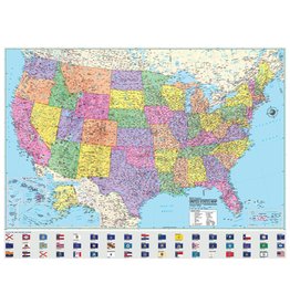 USA  Wall Map   Dry Erase 36"X24"