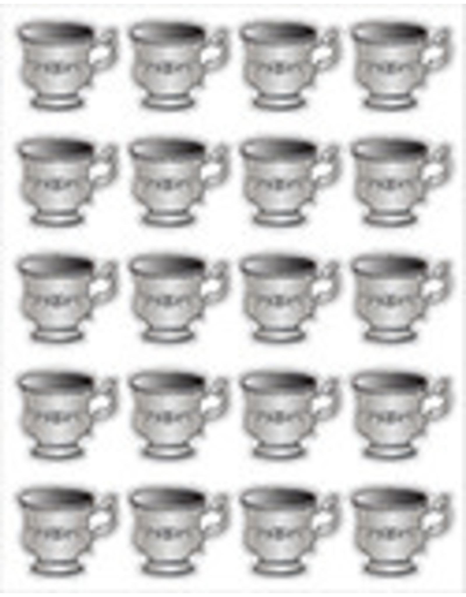 STICKER: SILVER WASHING CUP 120PC