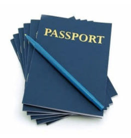 PASSPORT BOOKS  - 24 PAGES  BLANK 100/BOOKS