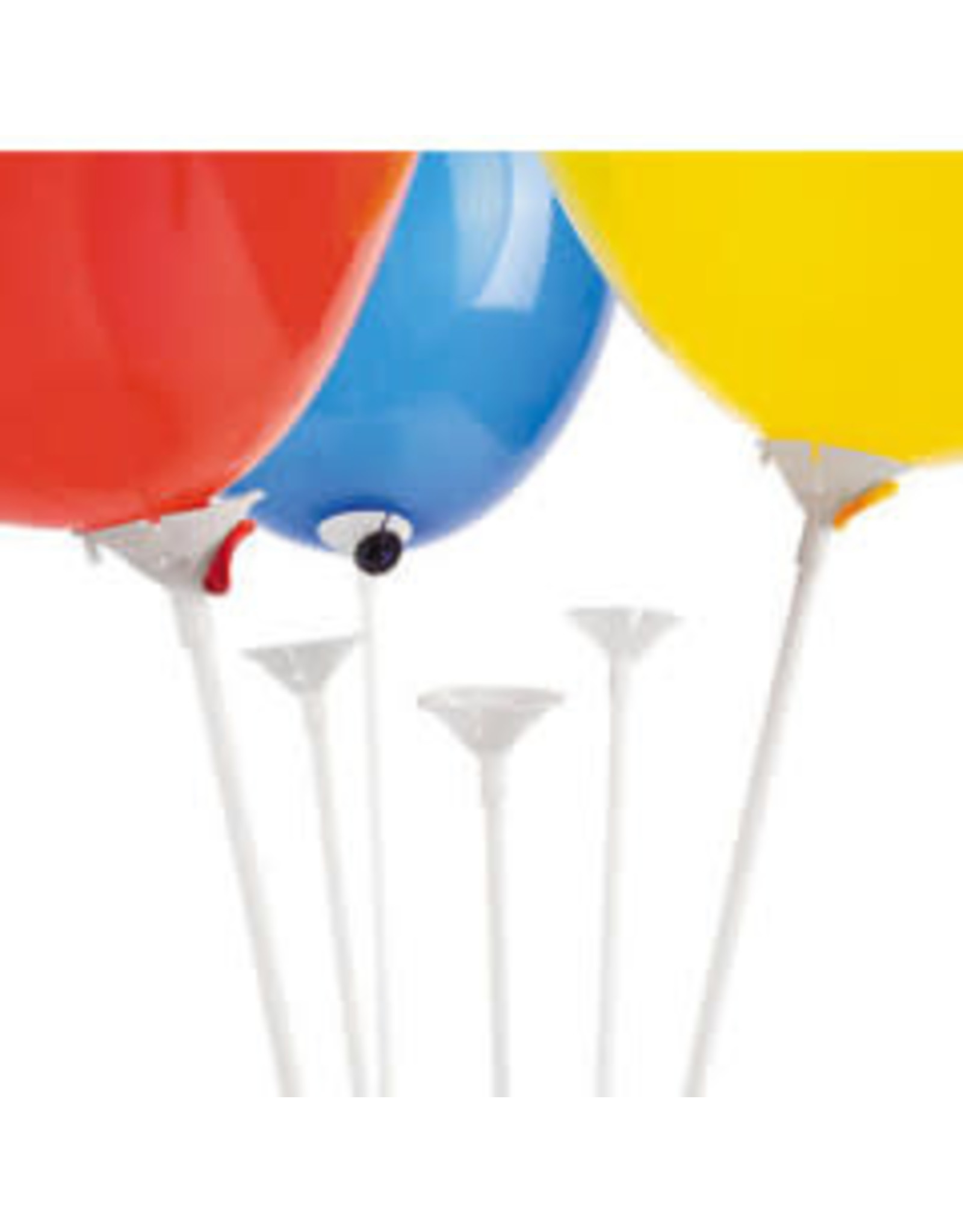 BALLOON STICKS - 16.75"  WHITE 144 PACK