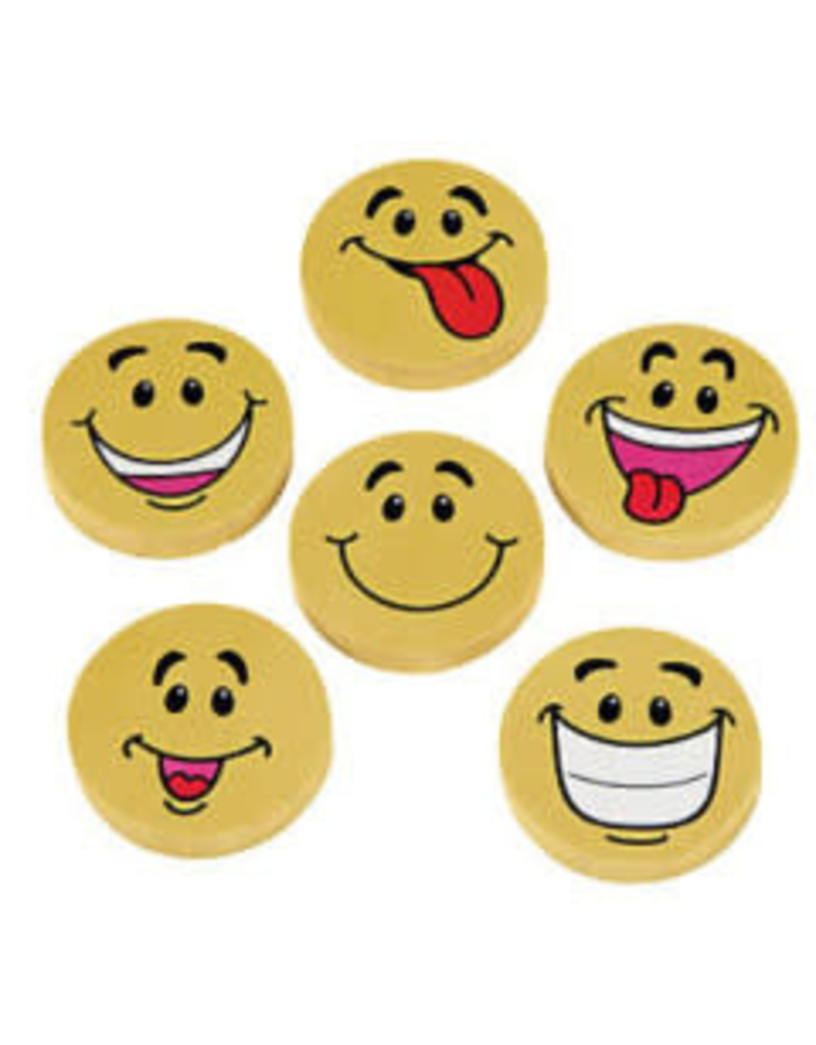 ERASER: GOOFY SMILE FACE - 12 PACK