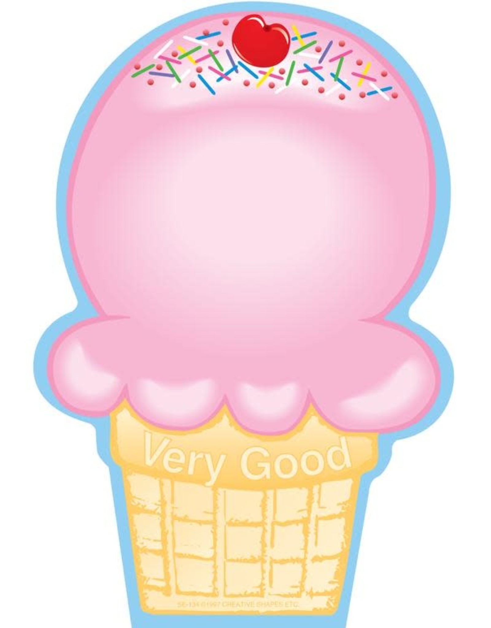 NOTEPAD LARGE: ICE CREAM 50 SHT