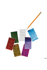 NOTEPAD SMILE FACE METALLIC - 72 PACK