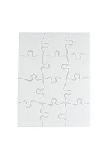 COMPOZ-A-PUZZLE PUZZLE BLANK - 12pc - 5.5''X8'' 24puzzles