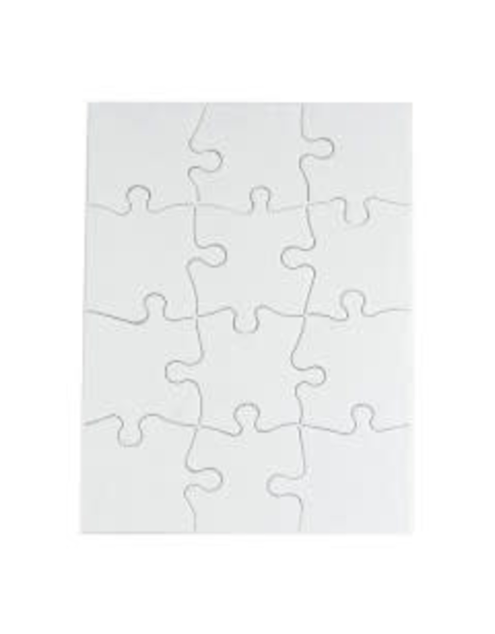 COMPOZ-A-PUZZLE PUZZLE BLANK - 12pc - 5.5''X8'' 24puzzles