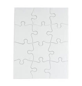 COMPOZ-A-PUZZLE PUZZLE BLANK - 12pc - 5.5''X8'' 24 puzzles