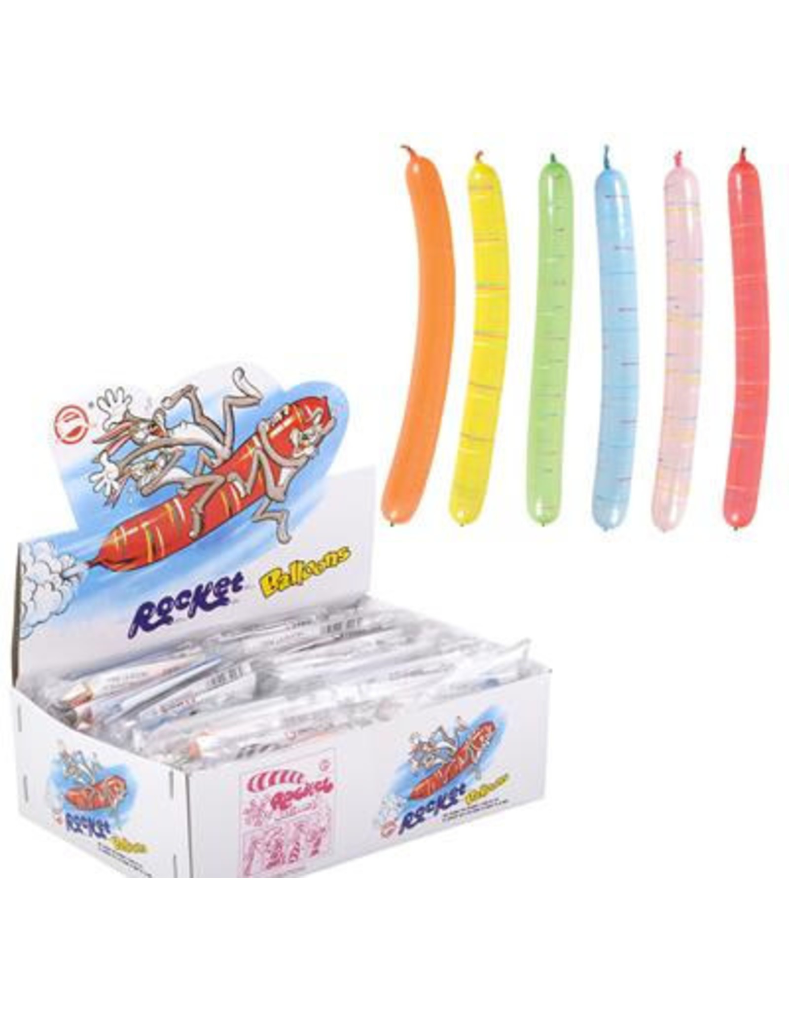 BALLOON: 15" ROCKET BALLOON 12 PACK