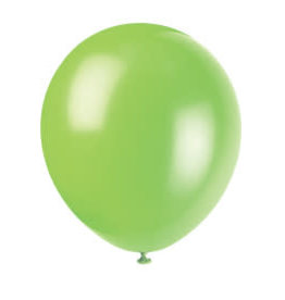 Unique BALLOONS: 9" LIME GREEN 20 PACK