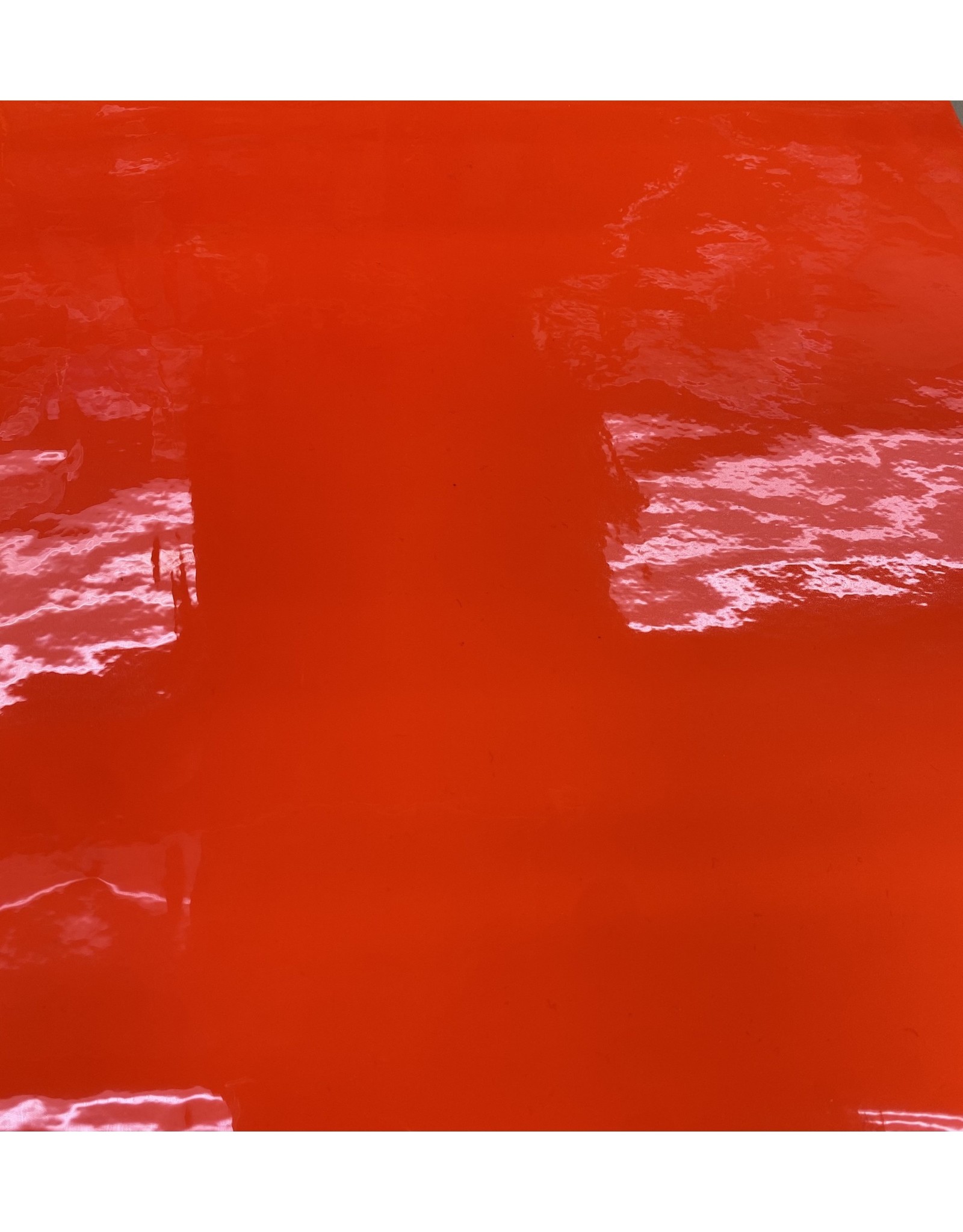 ORANGE GLOSSY FLUORESCENT ADHESIVE PAPER 12x12
