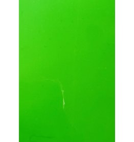 GREEN GLOSSY FLUORESCENT ADHESIVE PAPER 12x12