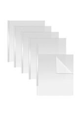 REPORT COVERS CLEAR WITH BINDING STICK - 50 PACK