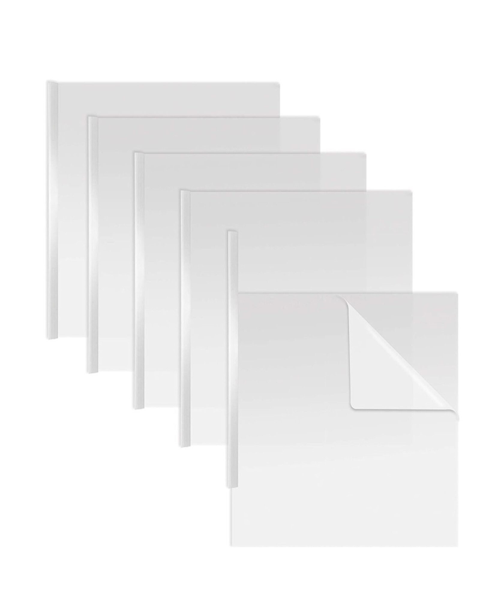 REPORT COVERS CLEAR WITH BINDING STICK - 50 PACK