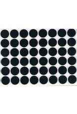 COLOR CODING STICKER : 3/4", BLACK - 32 SHEETS