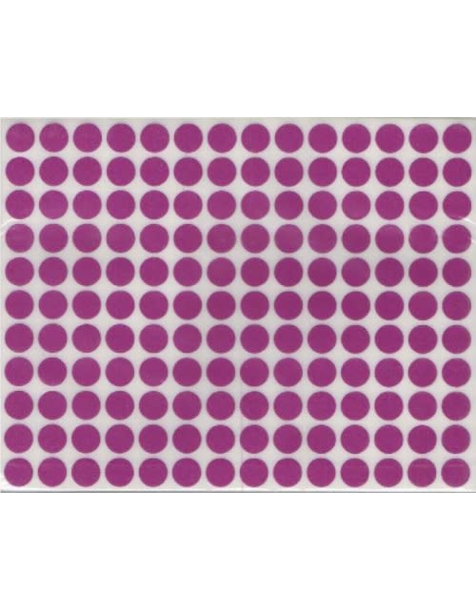 COLOR CODING STICKER: 1/4", ROUND  PURPLE/MAGENTA 32 SHEETS